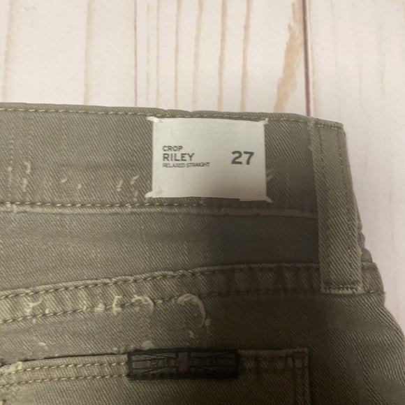 NWT Hudson Jeans women’s sz 27 olive green Crop Riley Jeans - Picture 4 of 9
